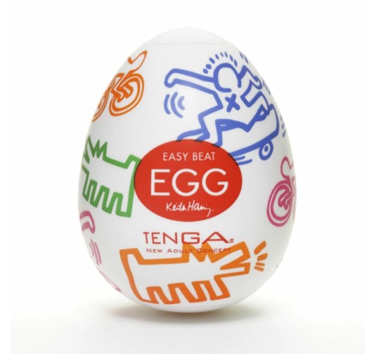 Japoński masturbator - Tenga Keith Haring Egg Street 1szt